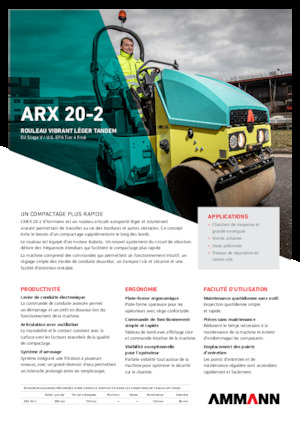Tandem vibracijski valjci Ammann ARX 20-2