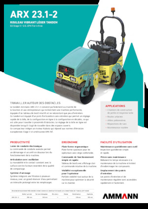 Tandem vibracijski valjci Ammann ARX 23.1-2