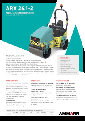 Tandem vibracijski valjci Ammann ARX 26.1-2