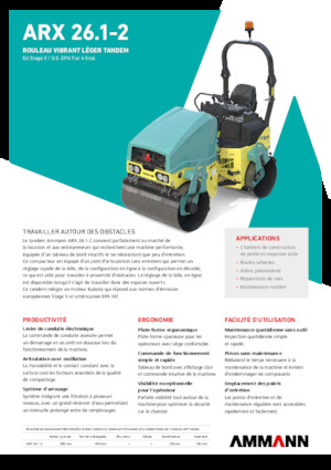 Tandem vibracijski valjci Ammann ARX 26.1-2
