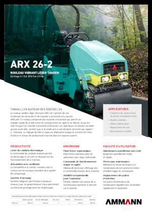 Tandem vibracijski valjci Ammann ARX 26-2