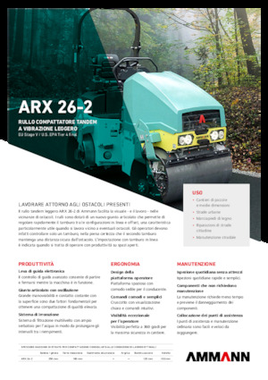 Tandem vibracijski valjci Ammann ARX 26-2