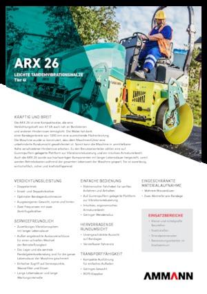 Tandem vibracijski valjci Ammann ARX 26