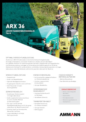 Tandem vibracijski valjci Ammann ARX 36