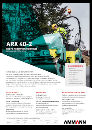 Tandem vibracijski valjci Ammann ARX 40-2