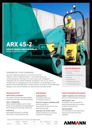 Tandem vibracijski valjci Ammann ARX 45-2