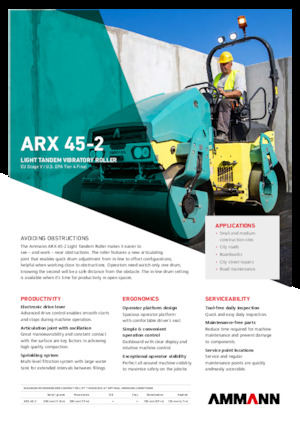 Tandem vibracijski valjci Ammann ARX 45-2