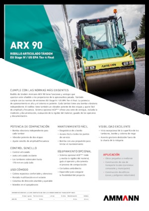 Tandem vibracijski valjci Ammann ARX 90 T 4f