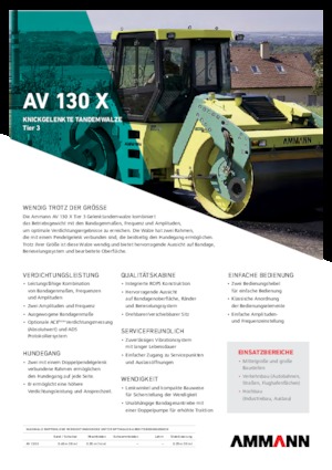 Tandem vibracijski valjci Ammann AV 130 X