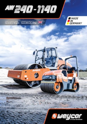 Tandem vibracijski valjci weycor AW 300