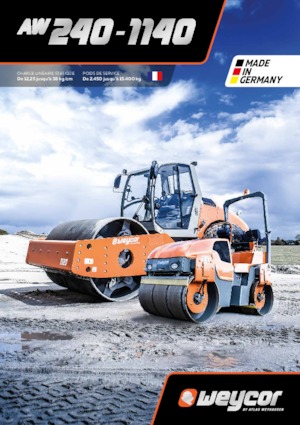 Tandem vibracijski valjci weycor AW 300