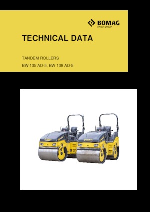 Tandem vibracijski valjci Bomag BW 138 AD-5