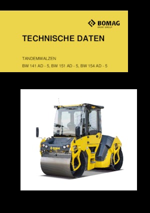 Tandem vibracijski valjci Bomag BW 151 AD-5