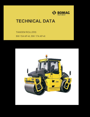 Tandem vibracijski valjci Bomag BW 154 AP-4I