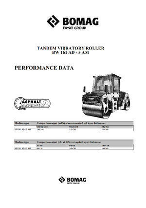 Tandem vibracijski valjci Bomag BW 161 AD-5 AM