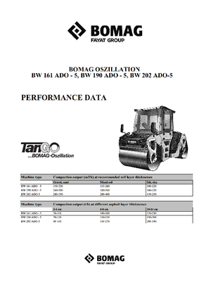 Tandem vibracijski valjci Bomag BW 161 ADO-5