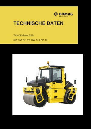 Tandem vibracijski valjci Bomag BW 174 AP 4f