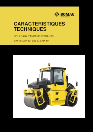 Tandem vibracijski valjci Bomag BW 174 AP 4f