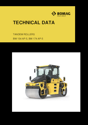 Tandem vibracijski valjci Bomag BW 154 AP-5