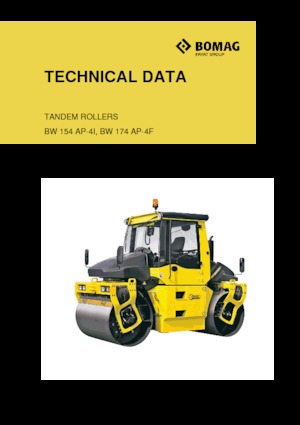 Tandem vibracijski valjci Bomag BW 174 APO 4f