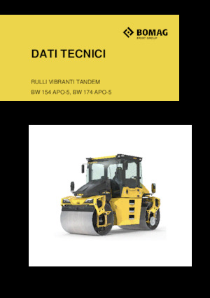 Tandem vibracijski valjci Bomag BW 154 APO-5