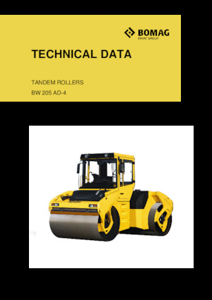 Tandem vibracijski valjci Bomag BW 205 AD-4