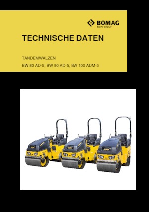 Tandem vibracijski valjci Bomag BW 100 ADM-5