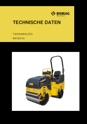 Tandem vibracijski valjci Bomag BW 900-50