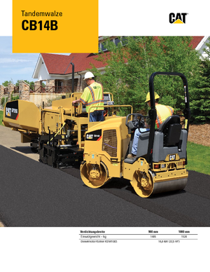 Tandem vibracijski valjci Caterpillar CB14B