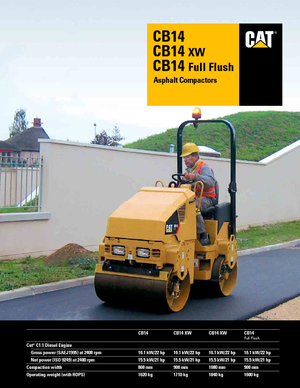 Tandem vibracijski valjci Caterpillar CB14