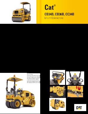 Tandem vibracijski valjci Caterpillar CB34B