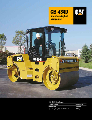 Tandem vibracijski valjci Caterpillar CB434D