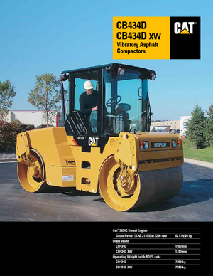 Tandem vibracijski valjci Caterpillar CB434D