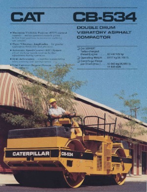 Tandem vibracijski valjci Caterpillar CB-534
