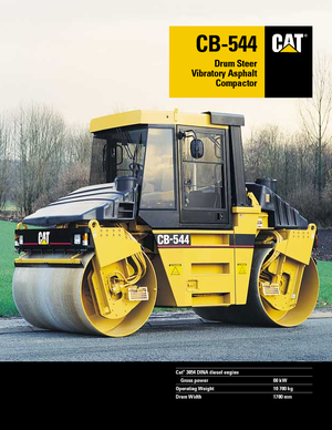 Tandem vibracijski valjci Caterpillar CB 544