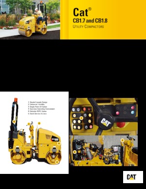 Tandem vibracijski valjci Caterpillar CB1.7