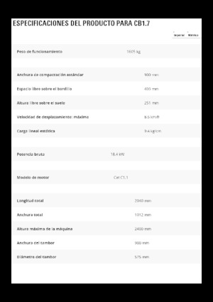 Tandem vibracijski valjci Caterpillar CB1.7