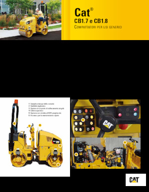 Tandem vibracijski valjci Caterpillar CB1.7