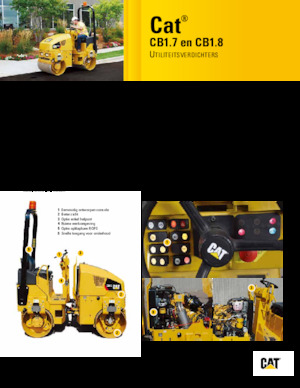 Tandem vibracijski valjci Caterpillar CB1.7