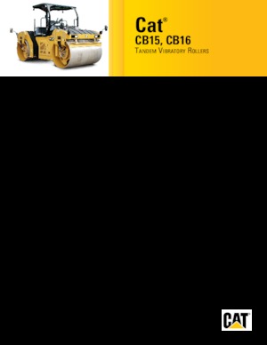 Tandem vibracijski valjci Caterpillar CB15