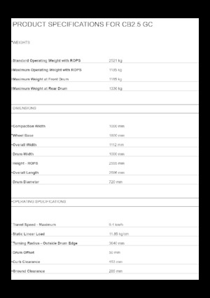 Tandem vibracijski valjci Caterpillar CB2.5 GC