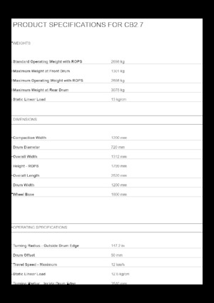 Tandem vibracijski valjci Caterpillar CB2.9