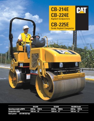 Tandem vibracijski valjci Caterpillar CB224E