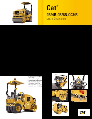 Tandem vibracijski valjci Caterpillar CB34B XW