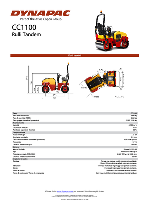 Tandem vibracijski valjci Dynapac CC 1100