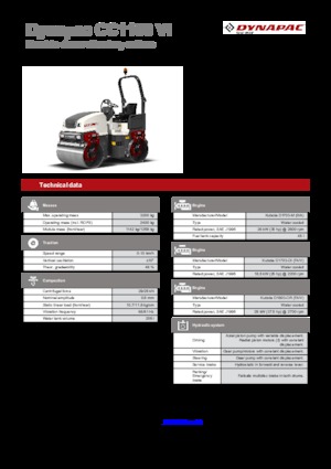 Tandem vibracijski valjci Dynapac CC 1100 VI
