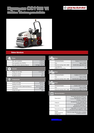 Tandem vibracijski valjci Dynapac CC 1100 VI