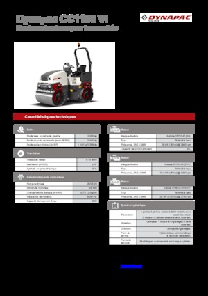 Tandem vibracijski valjci Dynapac CC 1100 VI