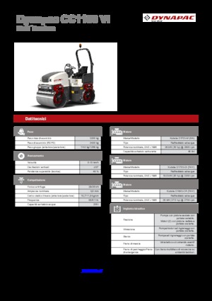 Tandem vibracijski valjci Dynapac CC 1100 VI