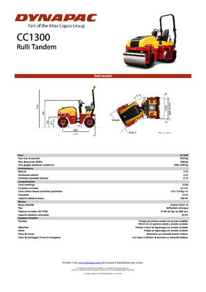 Tandem vibracijski valjci Dynapac CC 1300